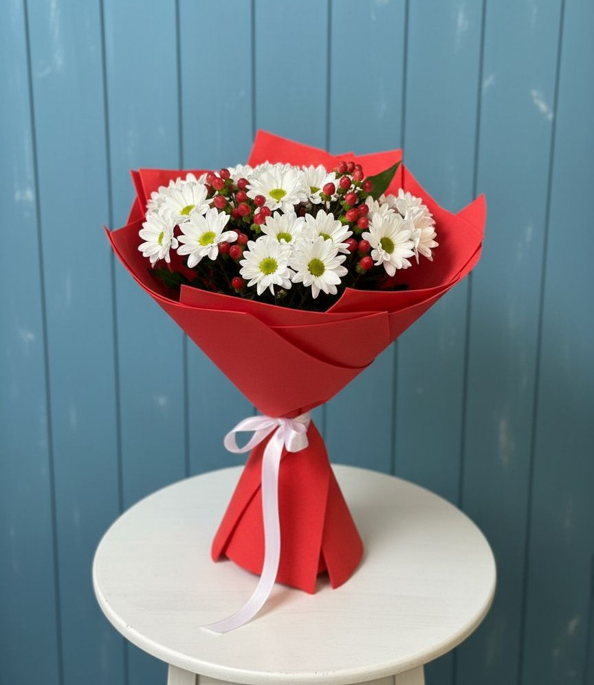 Букет цветов из: Хризантемы в Кужорской