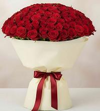 Букет 101 Красная роза Милано в Кужорской