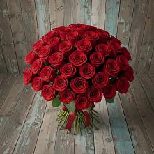Букет 55 Красных роз Фридом #REPLACE_PRED# Кужорской