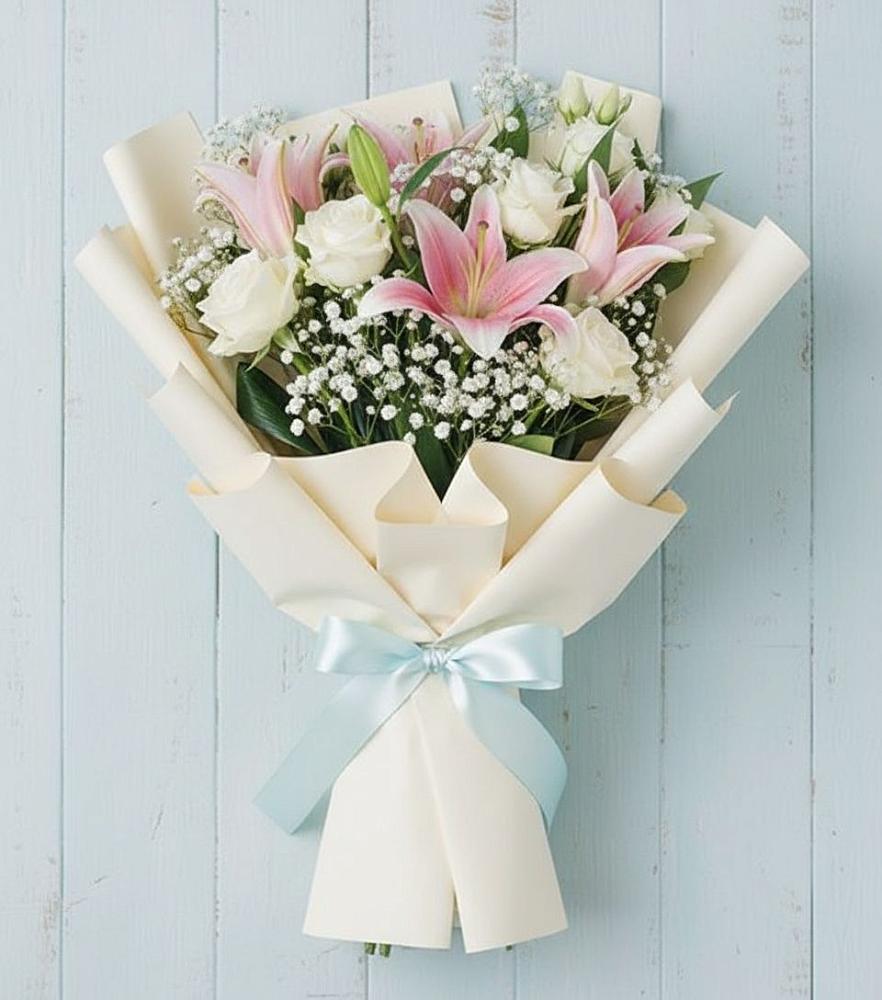 Букет цветов из: Лилии в Кужорской