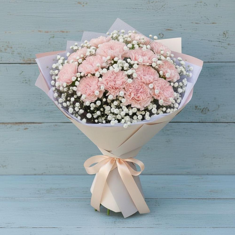 Букет цветов из: Гвоздики в Кужорской