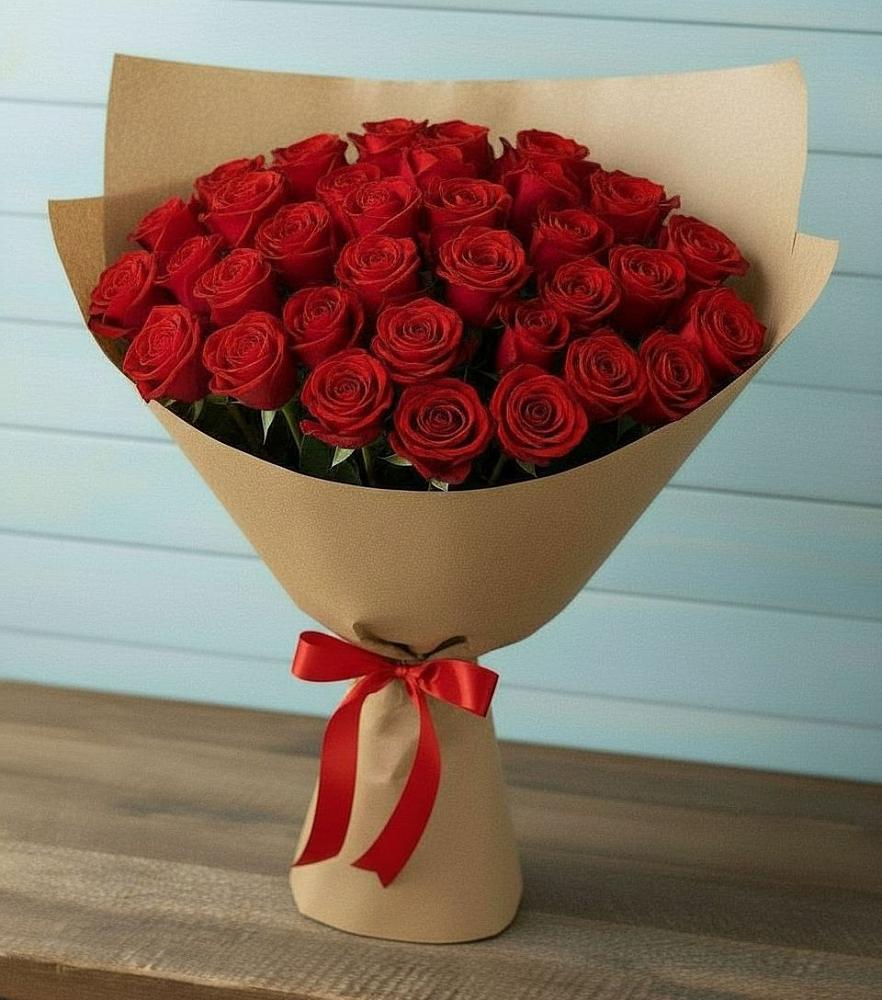 Букет Красные розы Милано в Кужорской