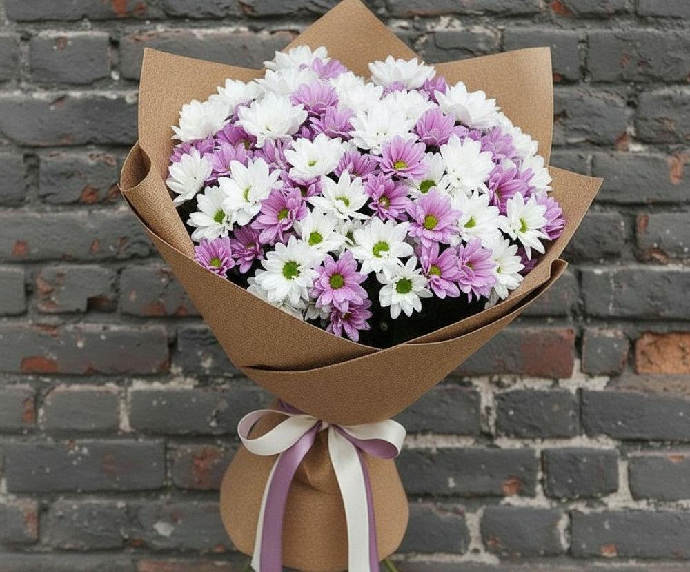 Букет цветов из: Хризантемы в Кужорской