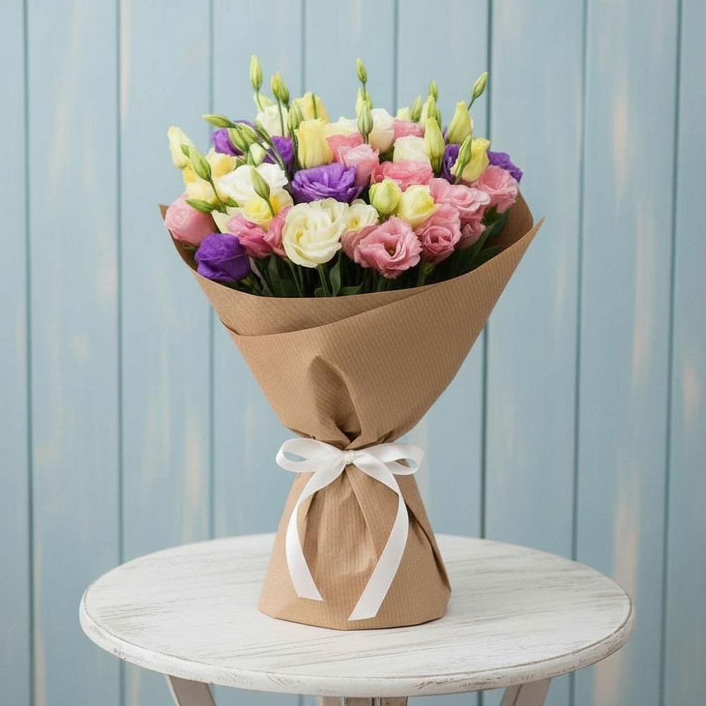 Букет цветов из: Лизиантусы в Кужорской