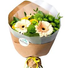 Букет герберы и розы в Кужорской Букет цветов из: Герберы, Розы и Хризантемы в Кужорской