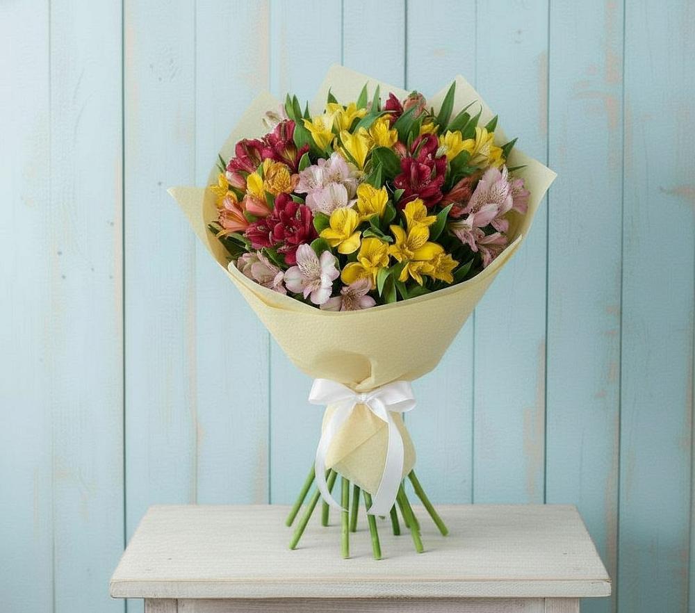 Букет цветов из: Альстромерии в Кужорской