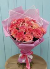 Букет 15 Розовых роз Равель #REPLACE_PRED# Кужорской