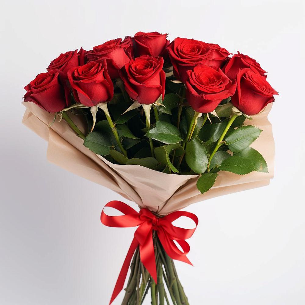 Букет 11 Красных роз Эдлесс Лав в Кужорской