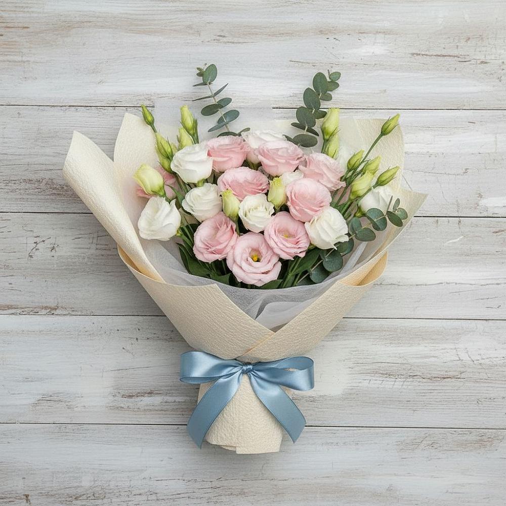 Букет цветов из: Лизиантусы в Кужорской